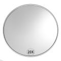 Mirror, Powerful Magnification, Can be Remounted Repeatedly or Handheld, for Precise Details Makeup Application 20X Travel Magnifying Mirror with Suction Cup, 6" Dia Magnified. 