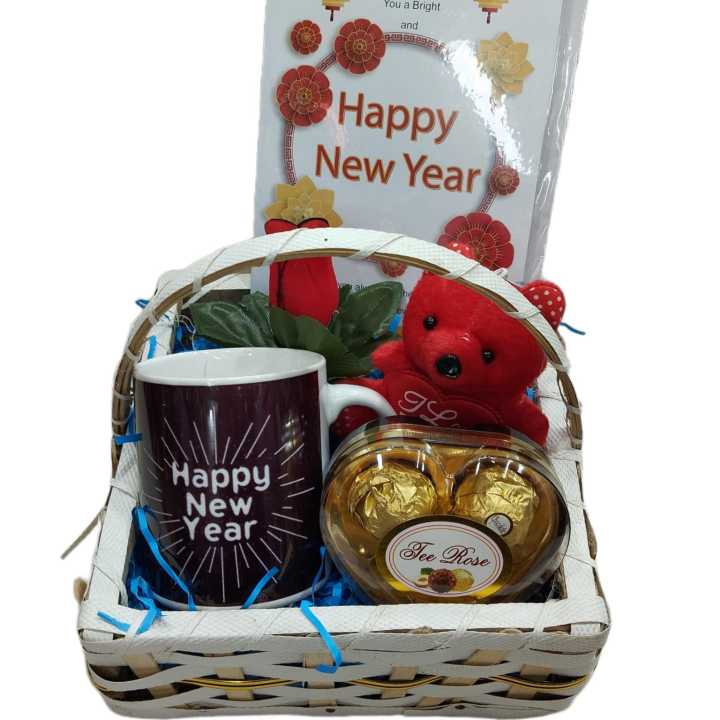 Happy new year gift basket 2024 - NewYear's gifts  for corporate employees / clients / men / women / wife / husband