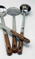 Spoon Set - Pack of 4 - Stainless Steel - Wood handle - Kitchen Utensils. 