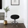 8 Pack Round Bar Stool Covers - Super Soft and Washable Elastic Stool Cushion Slipcover for Bar 12-14 Inch Chair-Black. 