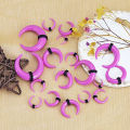 WKOUD 18Pcs Acrylic Septum Pincher Tapers C Shape Buffalo Ear Taper Kit Stretching Expander Rings for Nose Ear Gauges. 