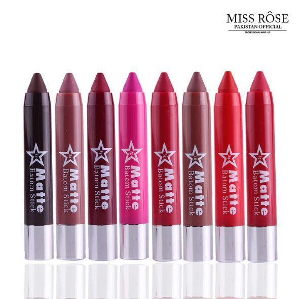 Miss Rose makeup12 Pc Set Lip Crayon Lipsticks