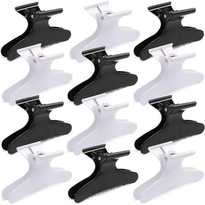 Hair%20Clips%20for%20Styling%20Sectioning%20Black%20White%20Butterfly%20Hair%20Clips%20Clamps%20Claws%20Pro%20Salon%20Hair%20Clips%20for%20Cutting,%20Styling,%20Sectioning,%20Coloring%20Hair%20Clips%20Hair%20Accessories%20for%20Women%20-%20Image%205