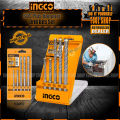 INGCO 5 Pcs SDS Plus Hammer Drill Bits Set. 
