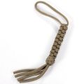 Quadrat geflochtenes Messer Lanyard - Khaki. 
