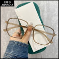 Korean style polygonal large-frame myopia glasses for women with prescription lenses for round faces and small eyes 7244. 