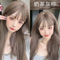Milk Tea Gray Brown Hair Dye 2024 Popular Color White Cold Brown Own Dye Your Own Hair at Home Pure Plant Hair Dye Cream. 