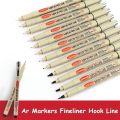 Sakura Pigma Micron Drawing Pens Ar Markers Fineliner Hook Line Needle Pen for Anime Manga Sketch Drawing Sketching Technical. 