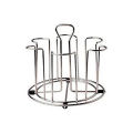 6 Cups Mug Glass Stand Holder stainless steel Cup Drying Rack Shelf Bottle Cup Hanging Drainer Upside-Down Cup Drain Rack Water Glasses Hanger Shelf Coffee Tea Drinking Cup Mug Organizer Home Storage Supplier 6 گلاس اسٹینڈ Kitchen Stand Best Quality. 