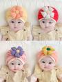 Baby Hat Spring and Autumn Thin 0-3-6-12 Month-Old Newborn Care Fontanel Hat Pure Cotton Newborn Baby Girl Beanie. 