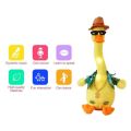 Duck Funny Toy Cute Yellow Electric Duck Plush Duck Toy Talking Singing Walking Repeating Stuffed Animal Duck Toy USB Rechargeable Toy Interactive Gift For Kids. 