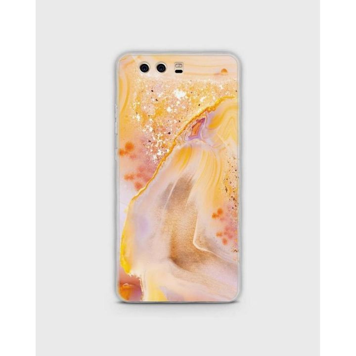 Huawei P10 Plus Cover In Hybrid Soft Case Cover Tpu Orange Glitter - 1Cover2193
