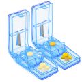 Portable Pill Cutter Box Convenient Storage Box Tablet Cutter Splitter Medicine Pill Holder Pill Cutter Pill box. 