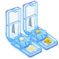 Portable Pill Cutter Box Convenient Storage Box Tablet Cutter Splitter Medicine Pill Holder Pill Cutter Pill box. 