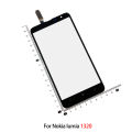 For Nokia Lumia 625 720 820 920 1320 1520 Phone Touch Screen Digitizer Phone Touch Glass Panel Sensor Assembly Parts. 