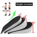 【HOT】 2Cm-4Cm Hard Breathable Memory Foam Height Increase Insoles Heel Lifting Inserts Shoe Lifts Shoe Pads Cushion Unisex. 