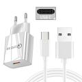 OPPO A53 F5 Realme x7 pro V3 C17 Phone Charger QC 3.0 USB Fast Adapter Type C Micro Charge Cable For Huawei P9 P20 Honor 9A 7 8X. 