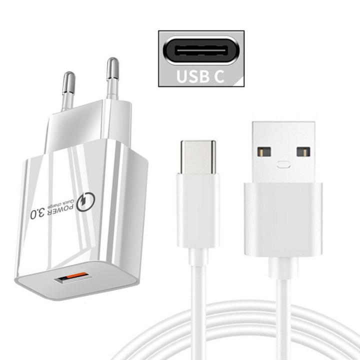 OPPO A53 F5 Realme x7 pro V3 C17 Phone Charger QC 3.0 USB Fast Adapter Type C Micro Charge Cable For Huawei P9 P20 Honor 9A 7 8X