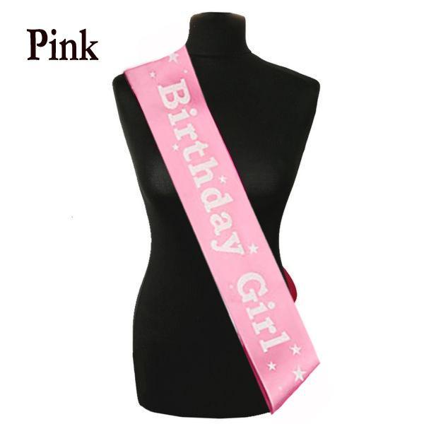 "Birthday Girl" Sash In Pink Color - Best For Girl's Birthday Party Wears