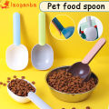 Pet Food Scoop Multifunctional Long Comfortable Handle Plastic Measuring Cup Pet Supplies for Dog Cat. 