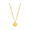 18K Gold Plated Love Heart Stainless Steel Necklace Popular Clavicle Chain simple Classical Heart Pendant Necklaces jewelry. 