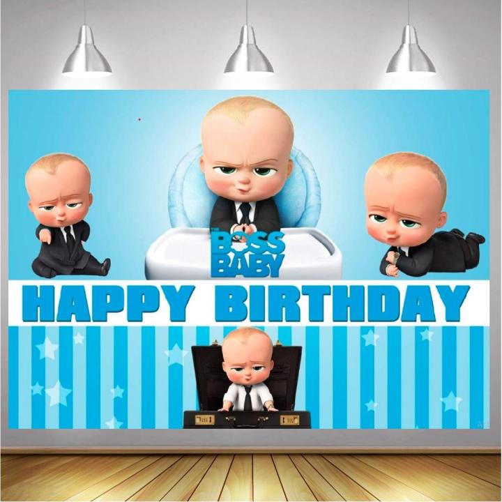 Boss Baby theme backdrop / BIRTHDAY THEME / DECORATION / BIRTHDAY decoration / panaflex / backdrop curtain for birthday / birthday accessories / party supplies