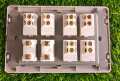 6 Switches+2 Sockets Electric China Fitting Sheet China Switch Board- Metal Series. 