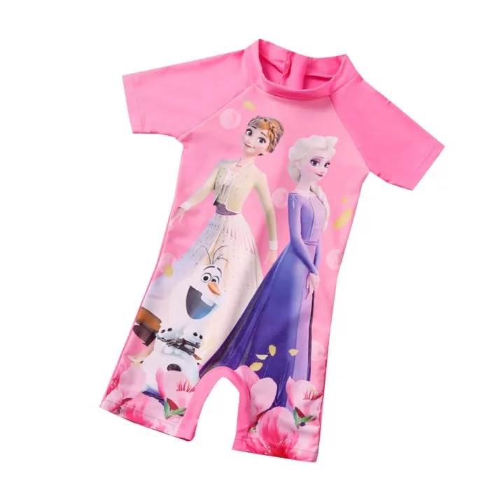 bellylady%20Girls%20%20One-piece%20%20Swimsuit%20Ice%20Snow%20Princess%20Print%20Sunscreen%20Swimsuit%20For%201-6%20Years%20Old%20-%20Image%202