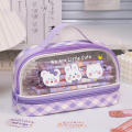 Pencil Case Trendy Cute Girls Pen Bag Big Three Layers Kawaii Stationery Bag for School Supplies Office Organization Art And Craft Storage Gift For Students Travel Stationery Pouch. 