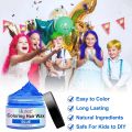 Colorful hair paste, disposable hair dye, 9-color hair wax, temporary hair dyeing and styling, versatile and cool hair colors. 