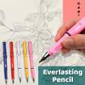 Eternal Infinite Pencil, Inkless Magic Pencil for Writing, Sketching, and Painting – Portable Reusable Erasable Infinity Pencil with Eraser for Artists and Students. 