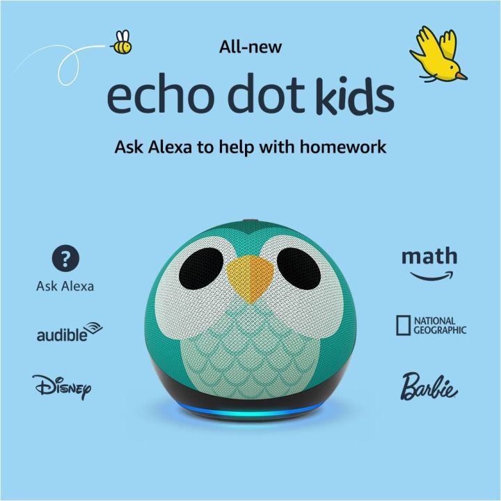 All-New Echo Dot (5th Gen, 2022 release) Kids | Designed for kids, with parental controls