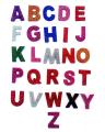 ABC Glitter Foamy Sticker English Alphabets (Pack of 3). 