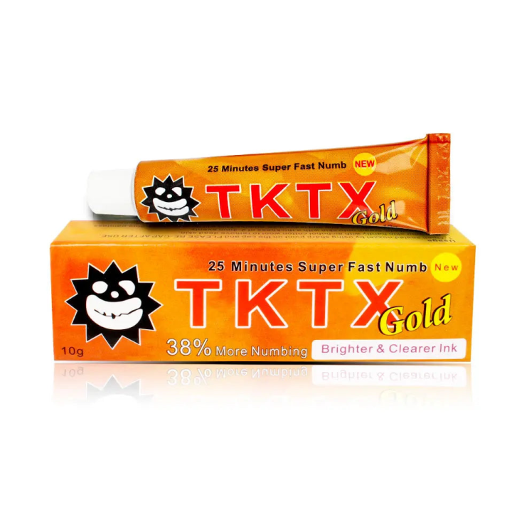 TKTX Gold 38% Numbing Cream | Maximum Strength for Painless Procedures | Tattoo & Piercing