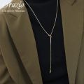 Orazio Stainless Steel Pendant Necklace Irregular Cross Knotted Shaped Snake Collarbone Chain New Jewelry Dropshipping Suppliers Golven Toy. 