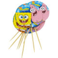 Spongebob Squarepants Cupcake Toppers - 2.5 Inch - Spongebob Squarepants Themed Party - Yellow - Unisex - Pack Of 10. 