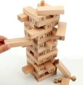 Wooden Stacking Toys Board Games Building Blocks for Kids Balancing Puzzles Toys Learning Educational Sorting Family Games- 54 Pieces with 4 Dices. 