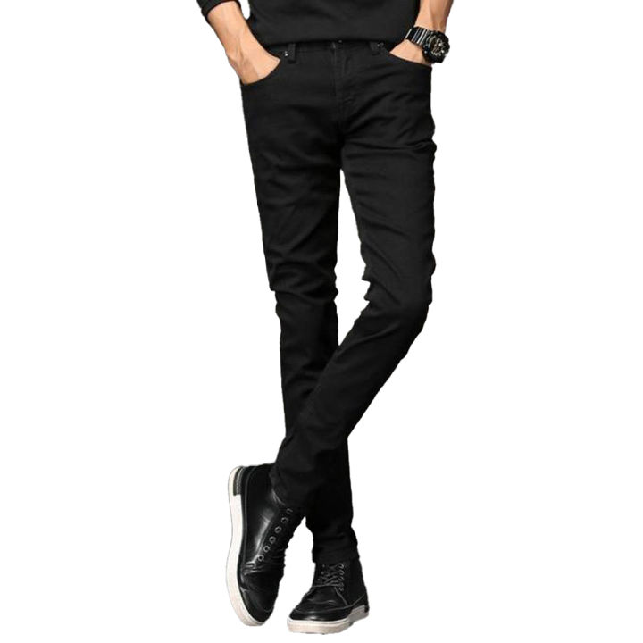 Mens Straight Black Jeans For Men