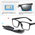 2202A 2 In 1 Polarized Night Vision Optical Magnetic Clip on Sunglasses Frames Clip on Sun Glasses Frame Prescription Eyeglasses. 