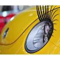 1 【HOT】 New Fashion Car Headlight Sticker 3D Charming Black False Eyelashes Sticker Car Headlight Decoration Funny Decal Car Styling. 