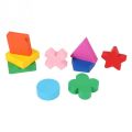 Funny Children Wooden Geometry Shape Wooden Puzzle Stacking Building Block Early Learning Toy. 