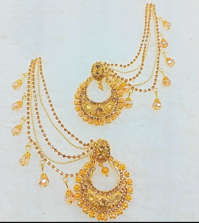 Bahubali ear ring with sahara  for beauty ful girls 002