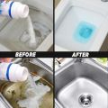Powerful Sink and Drain Cleaner Portable Powder Cleaning Tool Chemical Powder Agent for Kitchen Toilet Pipe Dredging - 135gm (works in 30 mins). 