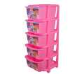 5 Layer Cabinet Premium Plastic For Storage Organizer - Aqua Plast 5 Layer Storage Box Storage Drawer - Jewelry Box High-Quality Chester Plastic Strong Decorated Printed Drawer Cabinet Rack Kitchen Cabinet Box. 