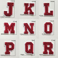 3D Decoration Sewing -on Alphabet Embroidery Apparel Sewing Fabric A-Z Patches Clothes Embroidery Applique Letter Patches. 