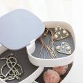 360° Rotating Jewelry Storage Box 4 Layers Portable Travel Jewellery Holder Jewellery Accessory Organizer Necklaces Bracelets Rings Earrings Holder with Mirror For Girl Women. 