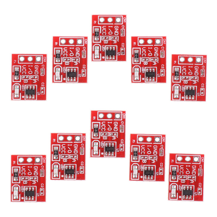 10PCS TTP223 Touch Button Switch Capacitive Sensor Module Self-Locking/No-Locking Single Channel