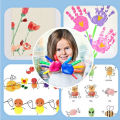 Creative Graffiti Palm Finger Paint Ink Pad Non-toxic Washable Child Diy Painting Supplies Kit Craft Card Making Montessori Toys. 