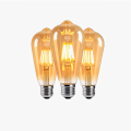4W Filament Vintage Bulb | ST64 | E27 Holder For Home Decor | Ceiling Hanging Lights | Chandelier | Pandent Light | Wall Lights | Edison Bulb. 