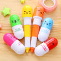 IELGY Cartoon creative pill ballpoint pen retractable cute cartoon pen. 